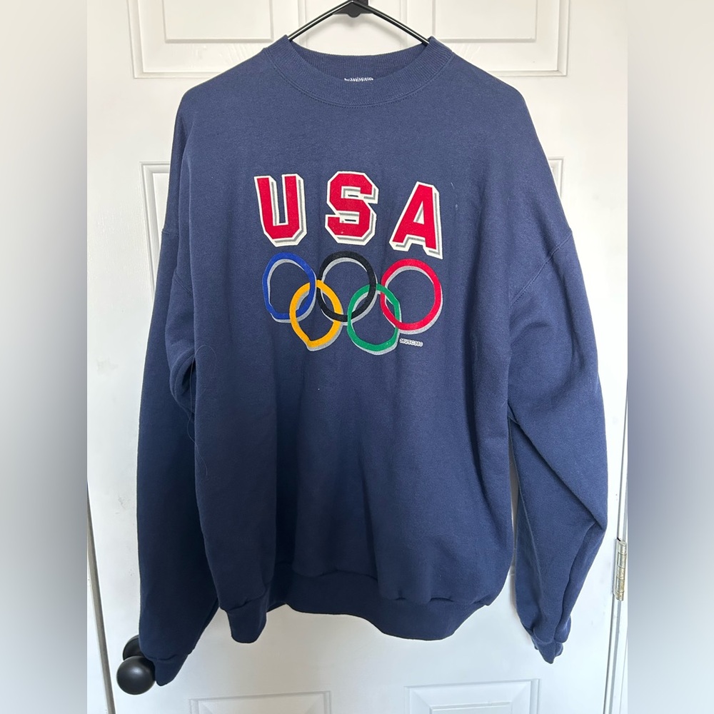 Vintage USA Olympics Blue Sweater